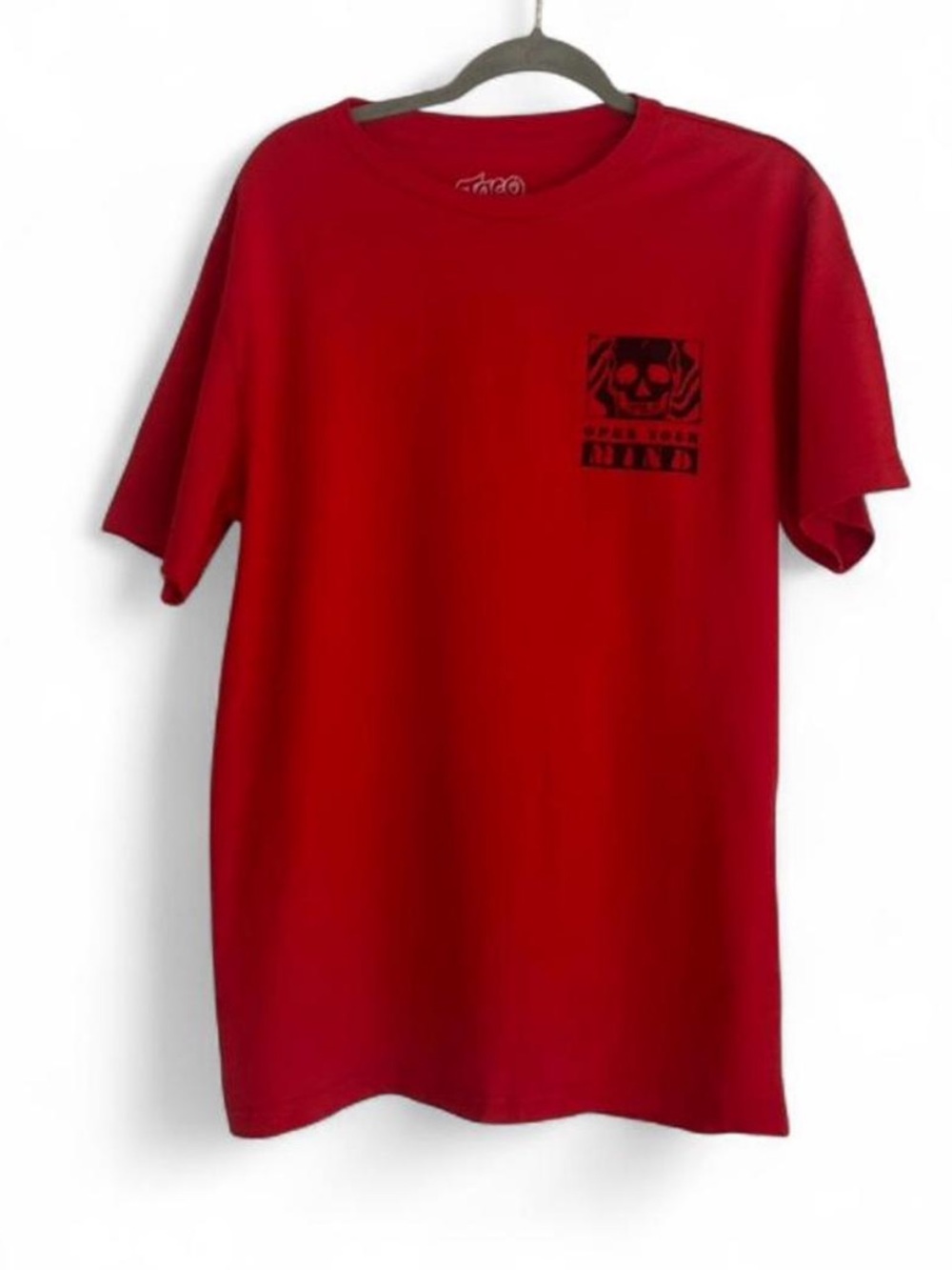 Taco Tuesday Men’s Red Skull Graphic T-Shirt, XL, Short Sleeve